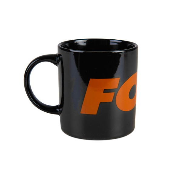 FOX Black/Orange Logo Ceramic Mug - hrnček