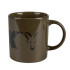 FOX Green/Black Logo Ceramic Mug - hrnček