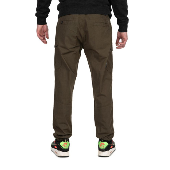 FOX Green/Black Lightweight Cargo Trousers - nohavice