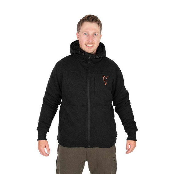 FOX Collection Sherpa Jacket Black/Orange - zateplená mikina